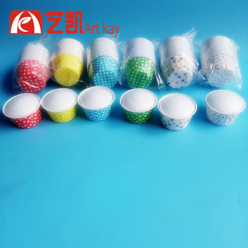 卷边纸杯烘焙假体泡沫蛋糕胚 卷边杯模型马芬杯翻糖裱花练习模具