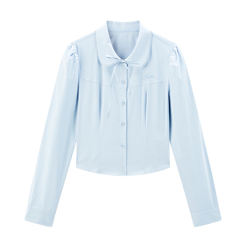 【商场同款】2024甜美俏皮合体长袖衬衫内搭白色衬衫女C1CAF1207