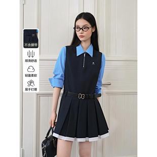 新款 学院风连衣裙女26年春季 百褶好搭裙子C2FAG1226 商场同款