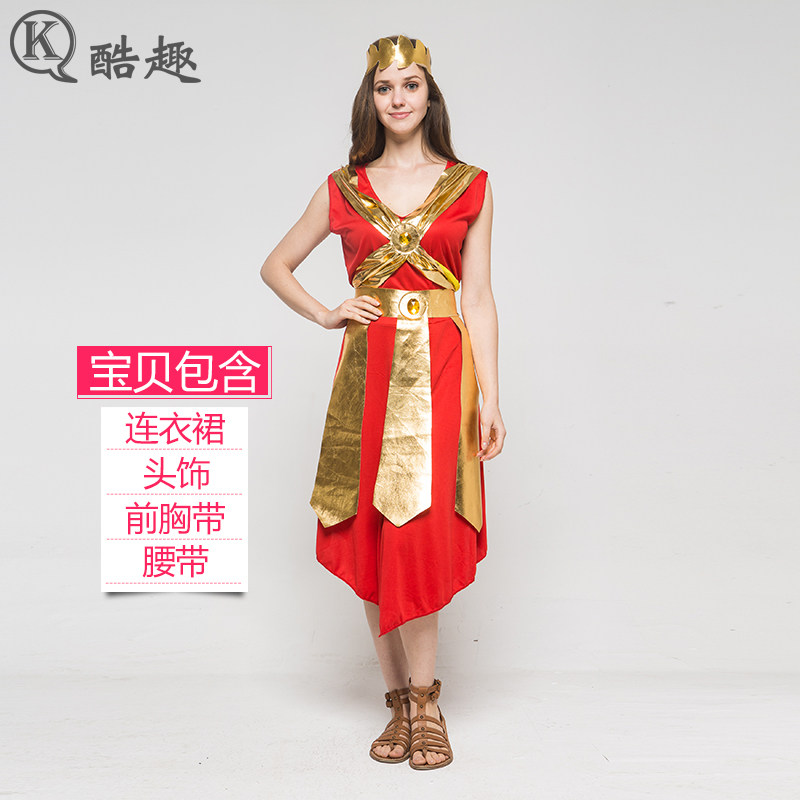 万圣节cos古罗马服装成人女角斗士衣服化妆舞会罗马武士演出服