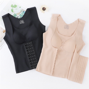 塑身内衣女娇背挺胸聚拢收副乳产后收腹束腰美背四合一塑身背心