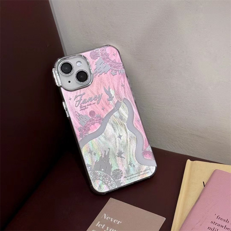 梦幻粉卡通彼得潘小仙女适用苹果14手机壳iPhone13ProMa欧美15pro防摔12女款11可爱14pro保护套
