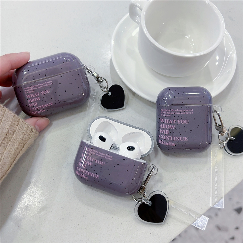ins个性小众油漆灰英文苹果1蓝牙2代适用耳机壳AirPods3女款Pro保护套