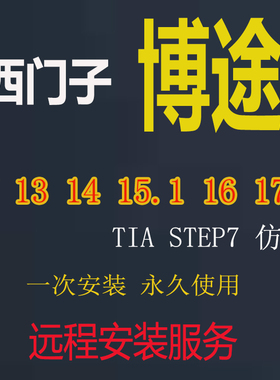西门子博途TIA V15 16 17 18 19 20 1200PLC1500编程软件仿真软件