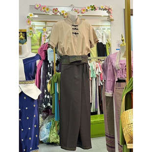 傣族服饰傣族服饰云南傣族传统服装男网红旅拍出片爆款民族风