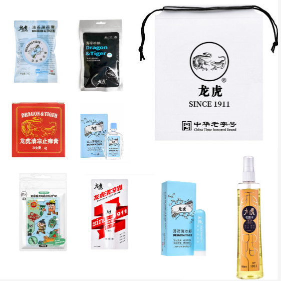 龙虎清凉舒霜花露水膏薄荷精油 员工福利活动防暑小礼品套装