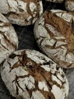 Rye sourdough hard European-style bread, rye multi-grain salty, Ruben FIG German sourdough bread thumbnail 5
