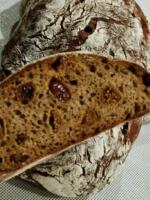 Rye sourdough hard European-style bread, rye multi-grain salty, Ruben FIG German sourdough bread thumbnail 4