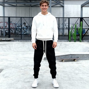 卫裤 修身 秋冬季 哈伦裤 清仓捡漏潮流休闲裤 子男百搭运动束脚裤 男士