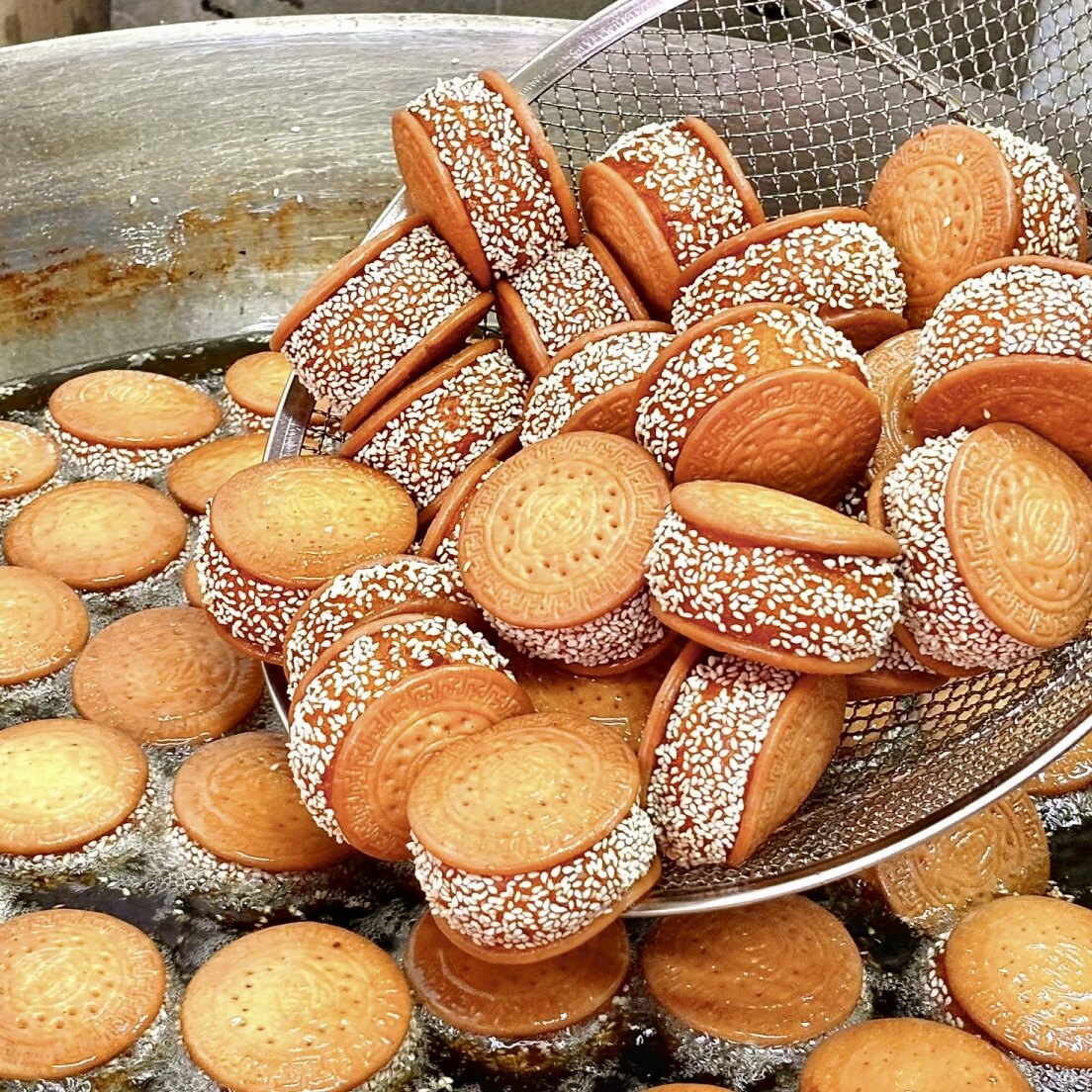 芝麻南瓜饼老式糕点夹心饼干手工湖南特产早餐点心下午茶童年零食