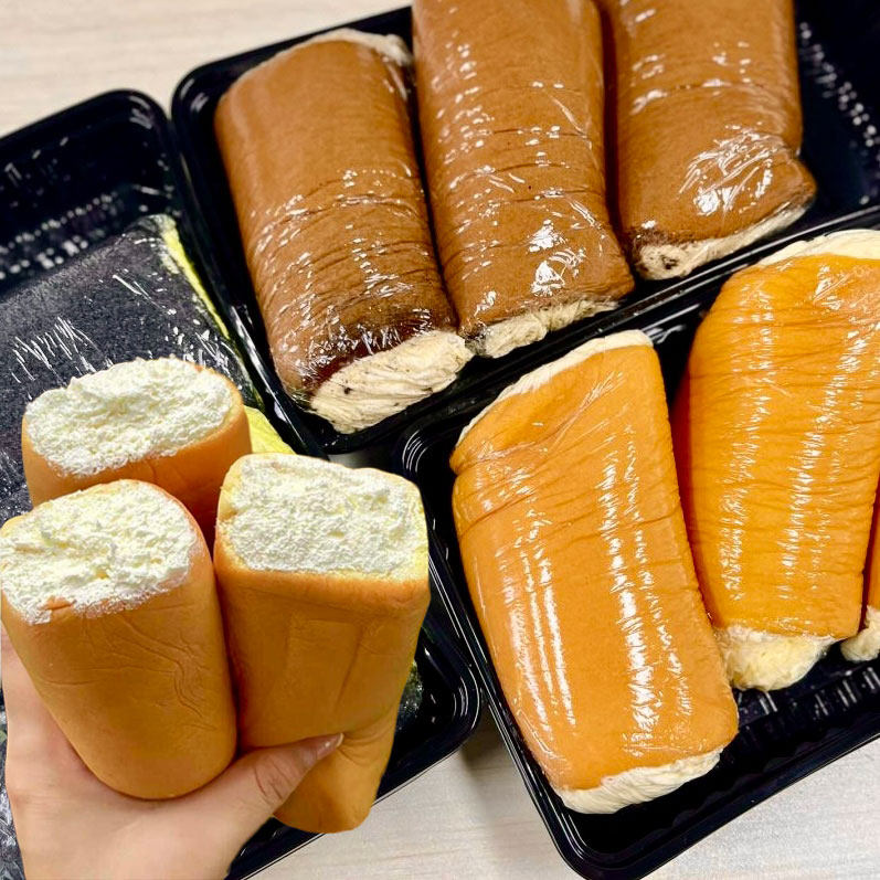 老式奶油卷传统手工蛋糕卷奶油面包瑞士卷怀旧零食下午茶点心甜品