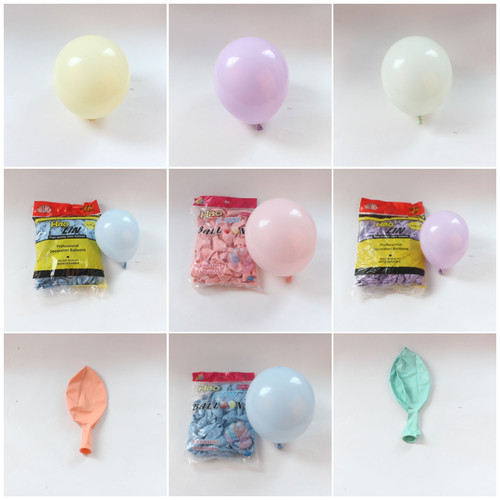 马卡龙气球乳胶球生日造型布置球