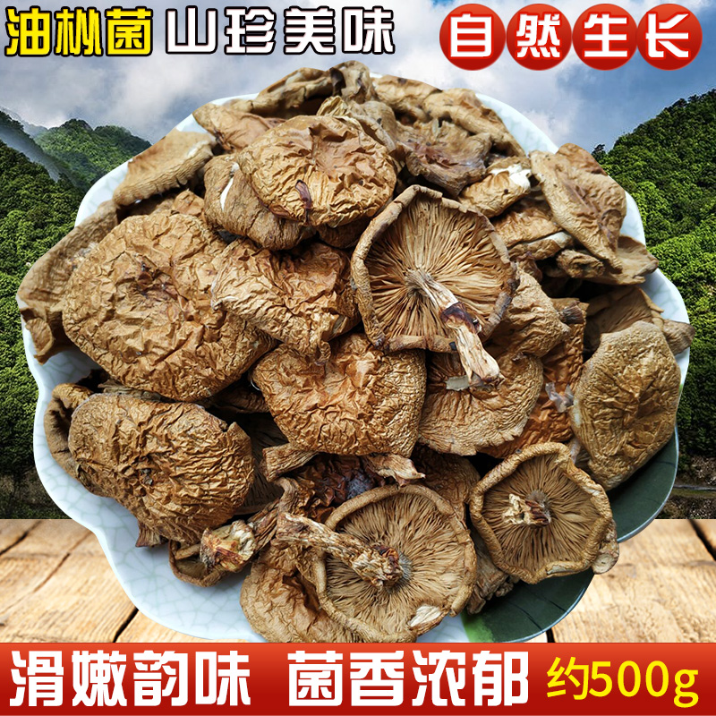 油枞菌小黄蘑菇干货湖南特产油滑菇干菌子松树菌干菇类大全松乳菌