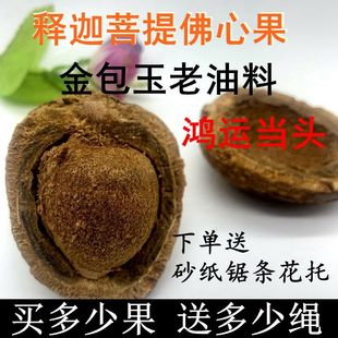 佛心果释迦菩提子原果料抖音热卖红皮超大老果千眼菩提象牙白籽料