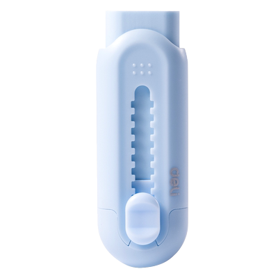 得力推拉橡皮擦字成线