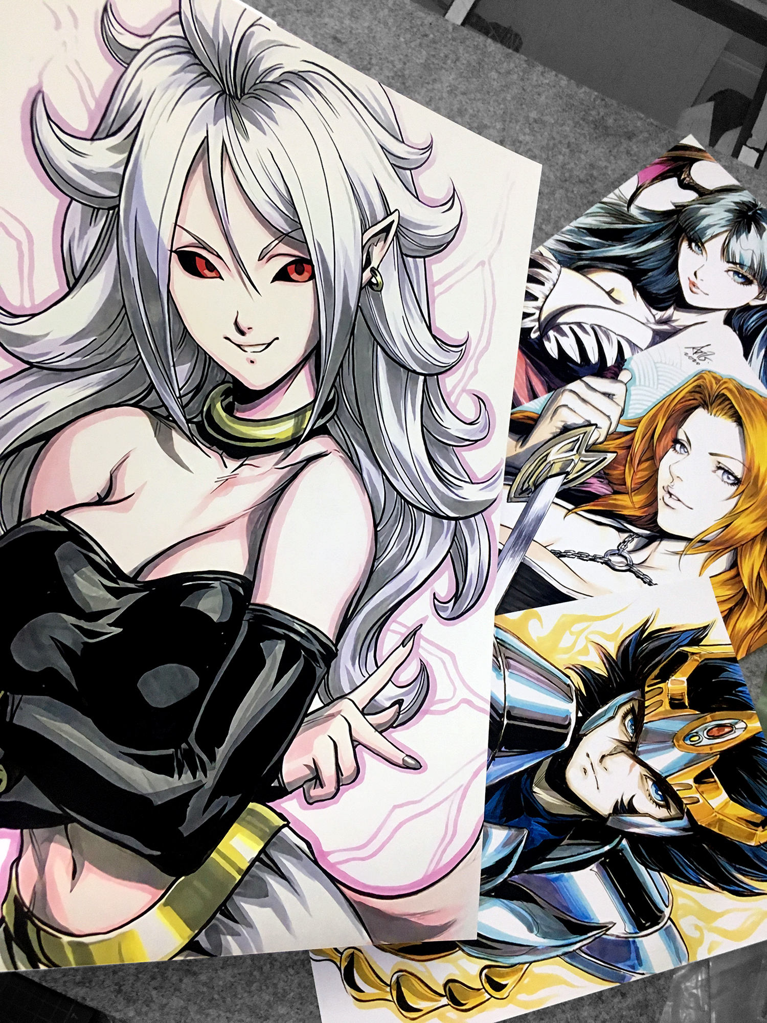 漫威定制海报二次元艳艳消防队人造人21号猫女圣斗士死神幽游白书