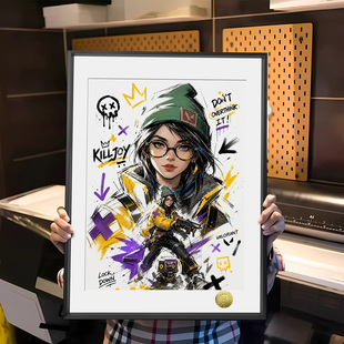 瓦洛兰特天才少女奇乐同人周边装饰画