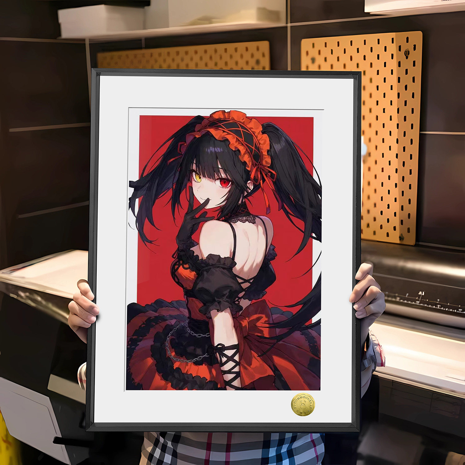 约会大作战时崎狂三深情精灵老婆同人周边装饰画