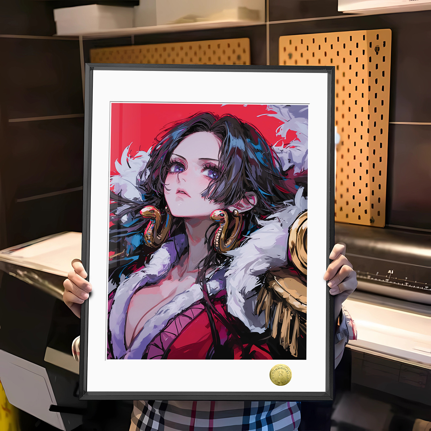海贼王女帝波雅汉库克路飞七武海地毯午睡毯周边装饰画