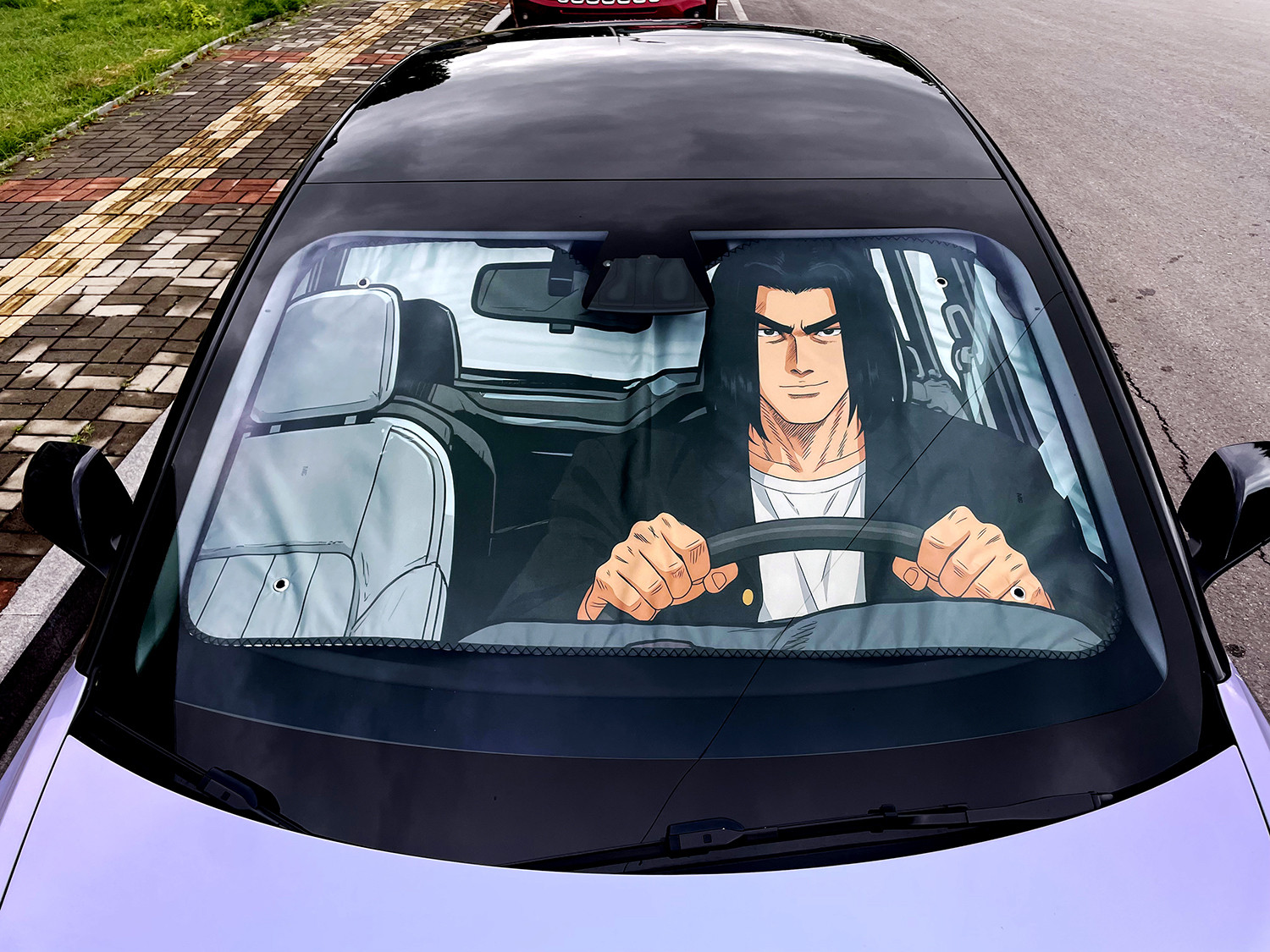 二次元汽车遮阳防晒前挡三井寿铁男灌篮高手运动男孩汽车痛车车贴