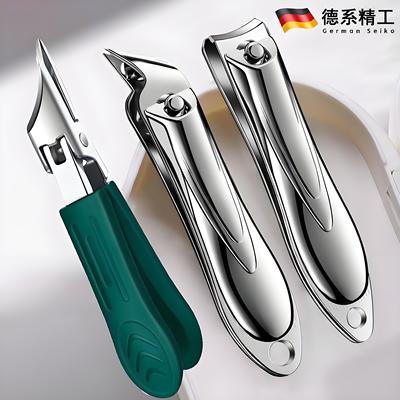 超尖细德国工艺高档斜口尖嘴指甲剪不锈钢大开口指甲钳深入甲沟脚