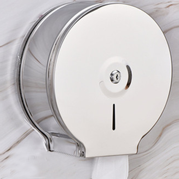 包邮不锈钢壁挂大卷纸巾盒圆形纸架大盘纸箱酒店厕所卫生间纸巾筒,收纳整理,纸巾架,淘宝优惠券,粉丝福利购,淘宝优惠卷