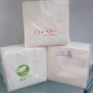 23*23cm酒店西餐厅方形餐巾纸二层面巾纸可印刷logo方巾5000张/箱