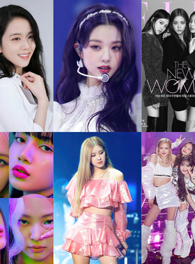 blackpink海报墙贴Lisa贴纸Jennie金智妮Jisoo朴彩英rose超大壁纸