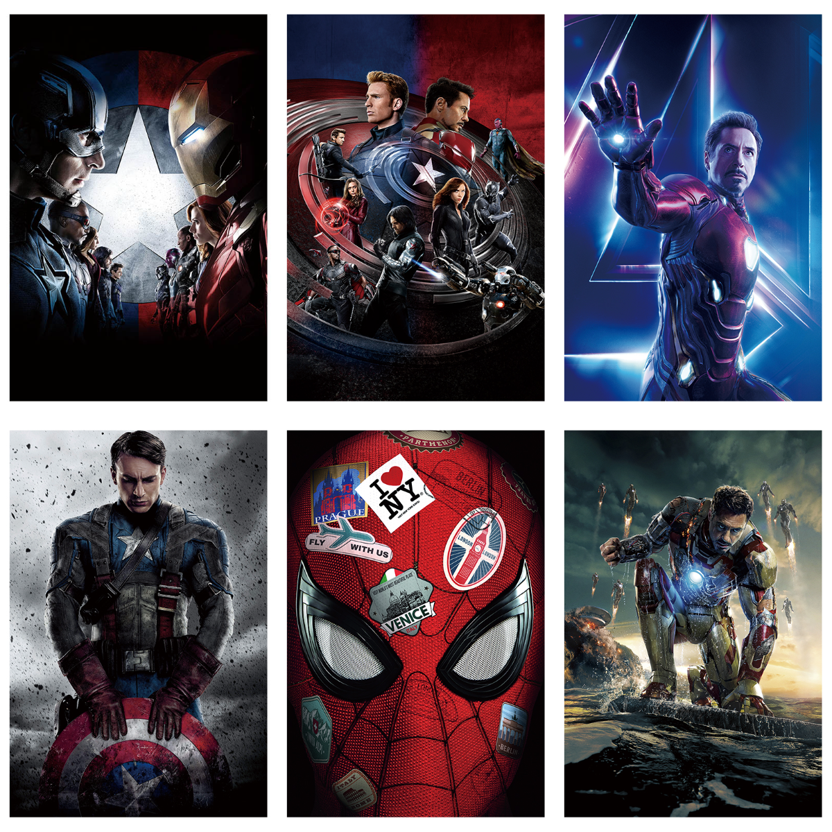 书房复仇者联盟海报定制背胶自粘