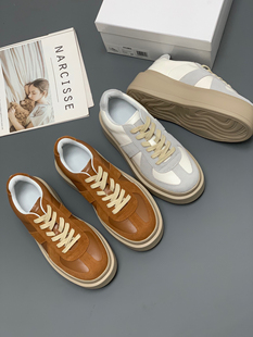 厚底增高德训鞋 Eadie2025春秋新款 女复古真皮 Eadie Blair