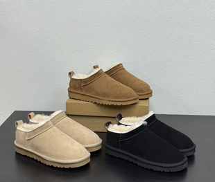 女鞋 2025新款 单鞋 乐福鞋 真皮靴皮毛一体雪地 Blair 小单鞋 Eadie