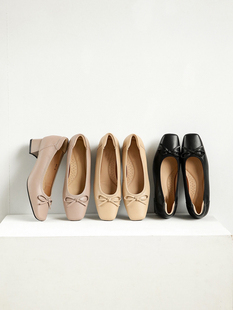 真皮方头单鞋 2025新款 单鞋 跳舞鞋 Blair 真皮工作鞋 Eadie