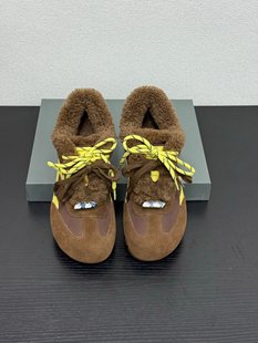 Eadie复古德训鞋 软底平底浅口加绒运动鞋 女2025春季 新款 季 Blair