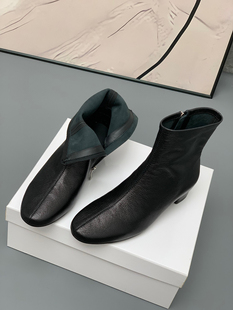 Eadie 中跟单鞋 2025新款 女休闲单鞋 真皮靴子 圆头低跟单鞋 Blair