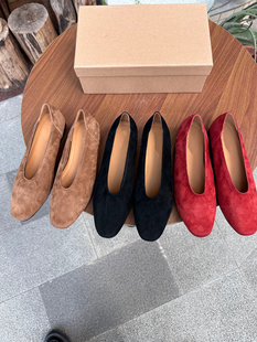 低跟单鞋 真皮船鞋 单鞋 Blair 红色单鞋 2025新款 小皮鞋 Eadie