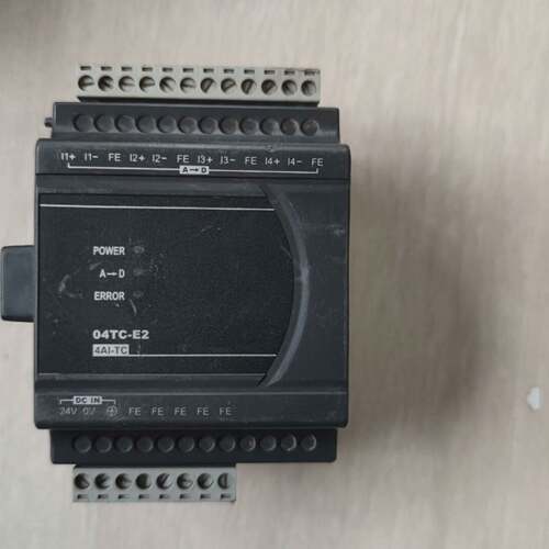 可维修台达PLC扩展模块DVP04TC-E2成色实物图，功能正常议价