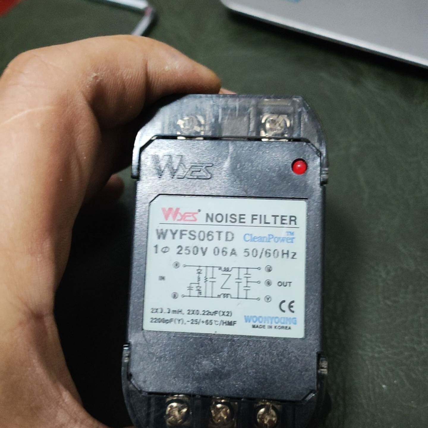 可维修云永WYES滤波器 WYFS06TD，1相250V 6A图片