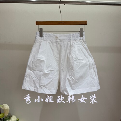 欧洲站2026夏季新款松紧腰短裤女休闲裤宽松显瘦百搭裤子