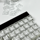 无刻透明LCK PC材质机械键盘矮轴超薄键帽