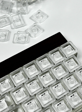 无刻透明LCK PC材质机械键盘矮轴超薄键帽