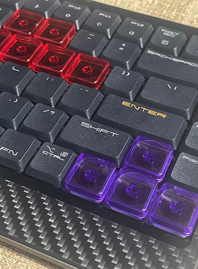 无刻透明LCK PC材质机械键盘矮轴超薄键帽