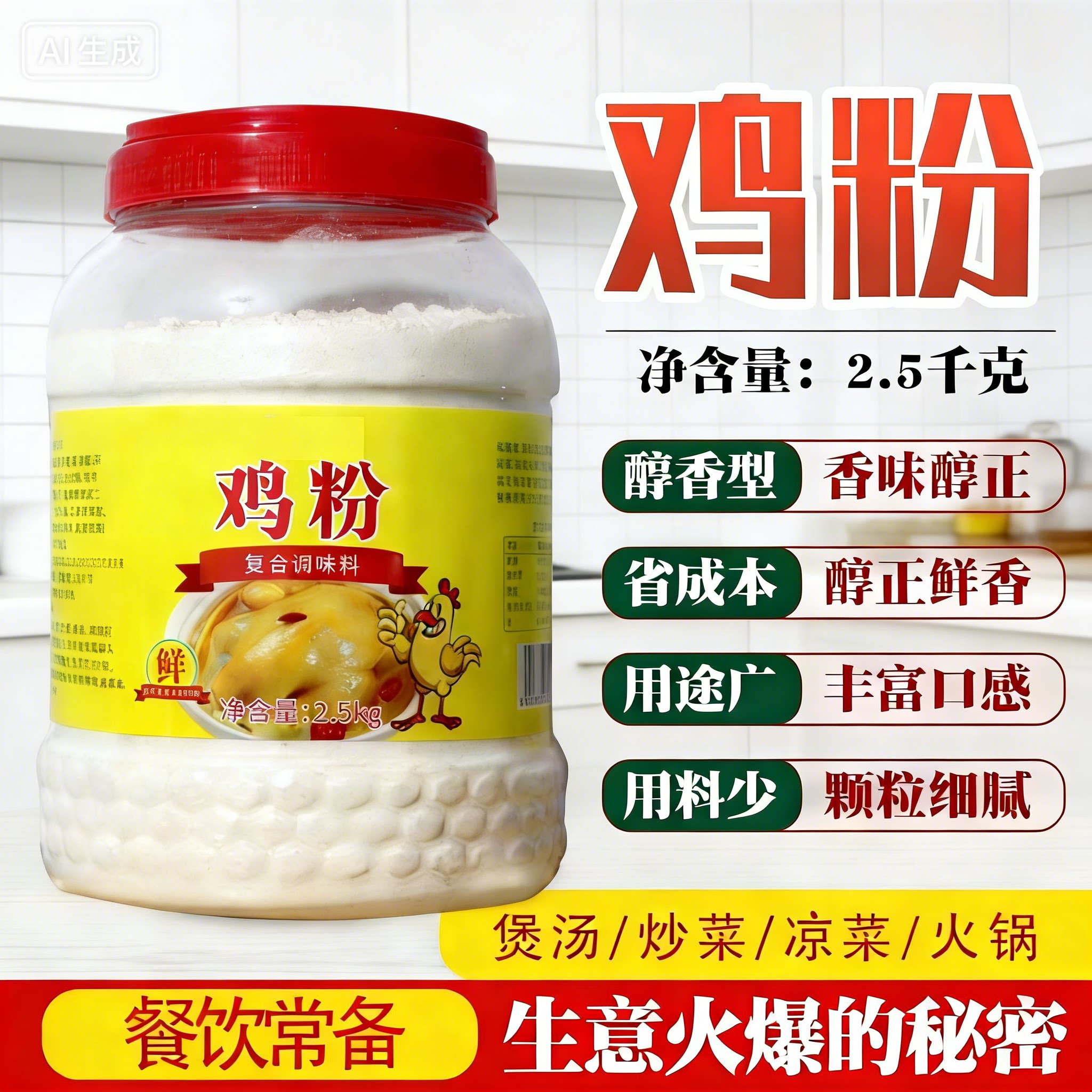 大桶商用鸡粉烧烤炒菜煲汤增鲜味图片