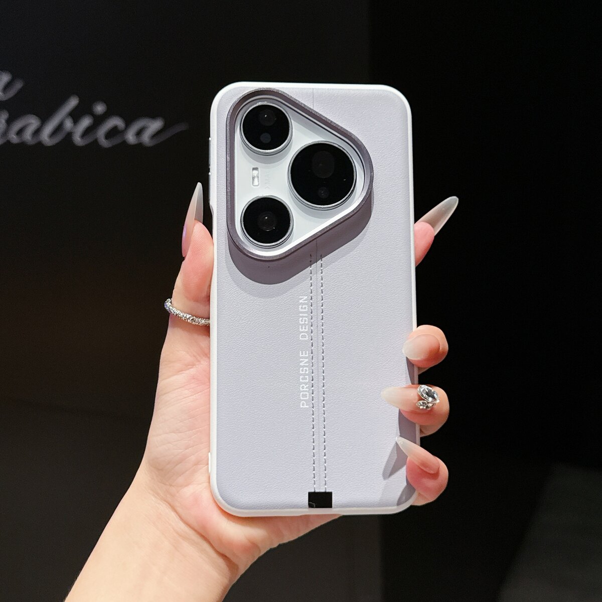 适用华为P80PRO手机壳新款保时捷保护套HUAWEIP80手机壳