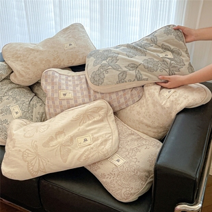 2025新款荞麦枕棉麻立体荞麦护颈枕芯亚麻全荞麦壳助睡棉透气枕头