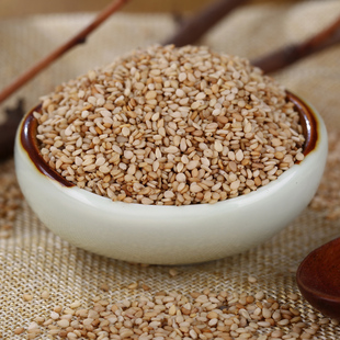 【1斤】带皮白芝麻 生芝麻 干净无沙新鲜饱满新货 可榨油500g