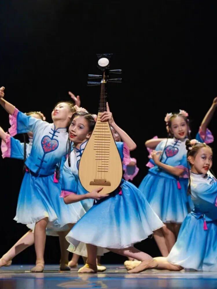 第十二届小荷风采弦韵江南舞演出服女童古筝古典舞蹈服古风表演服