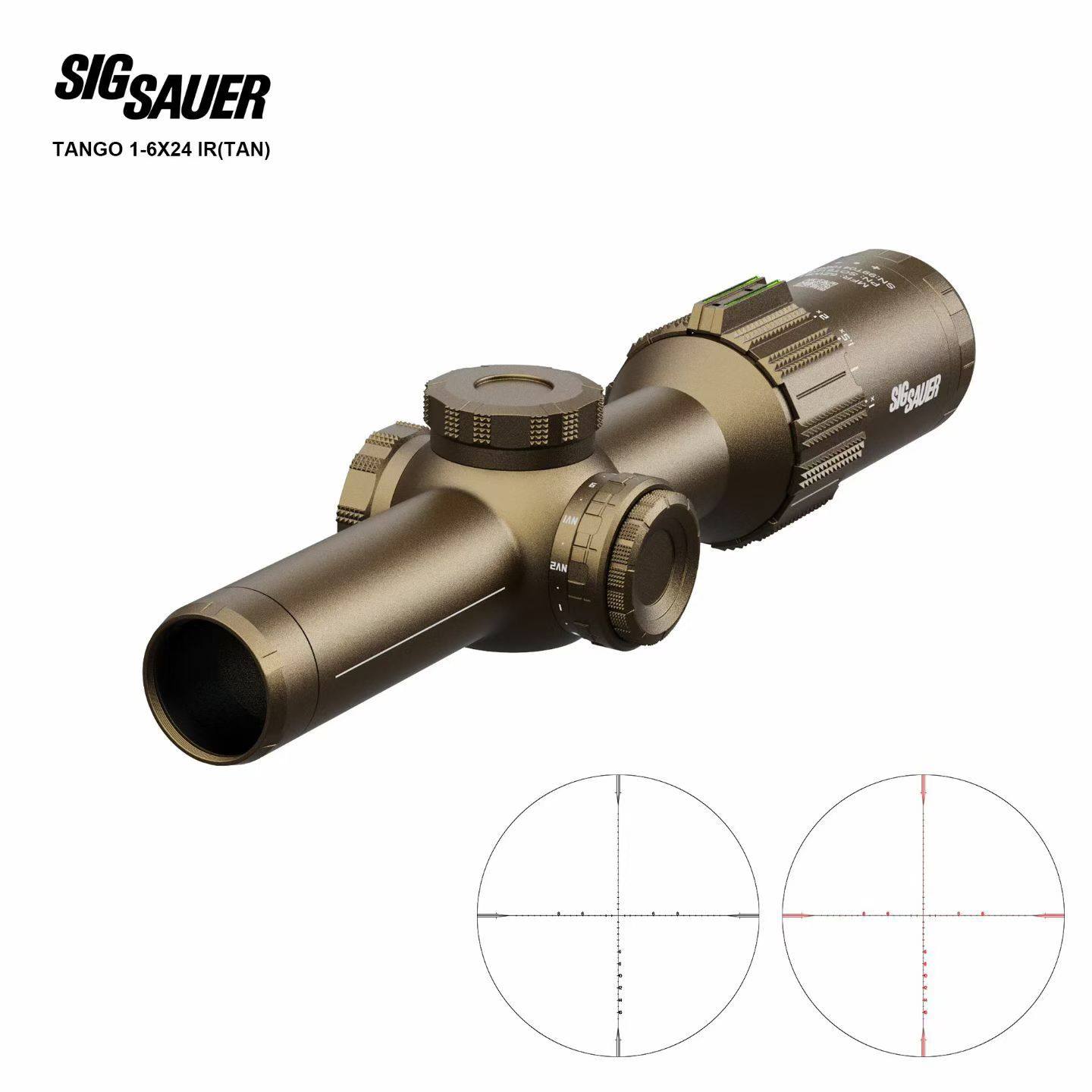 SIG Sauer 探戈/Tango 1-6*24IR高清抗震十字望远镜模型挂墙弹弓