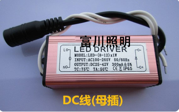 LED防水驱动电源4W6W 8W10W12W18w平板面板灯厨卫灯镇流器DC插头
