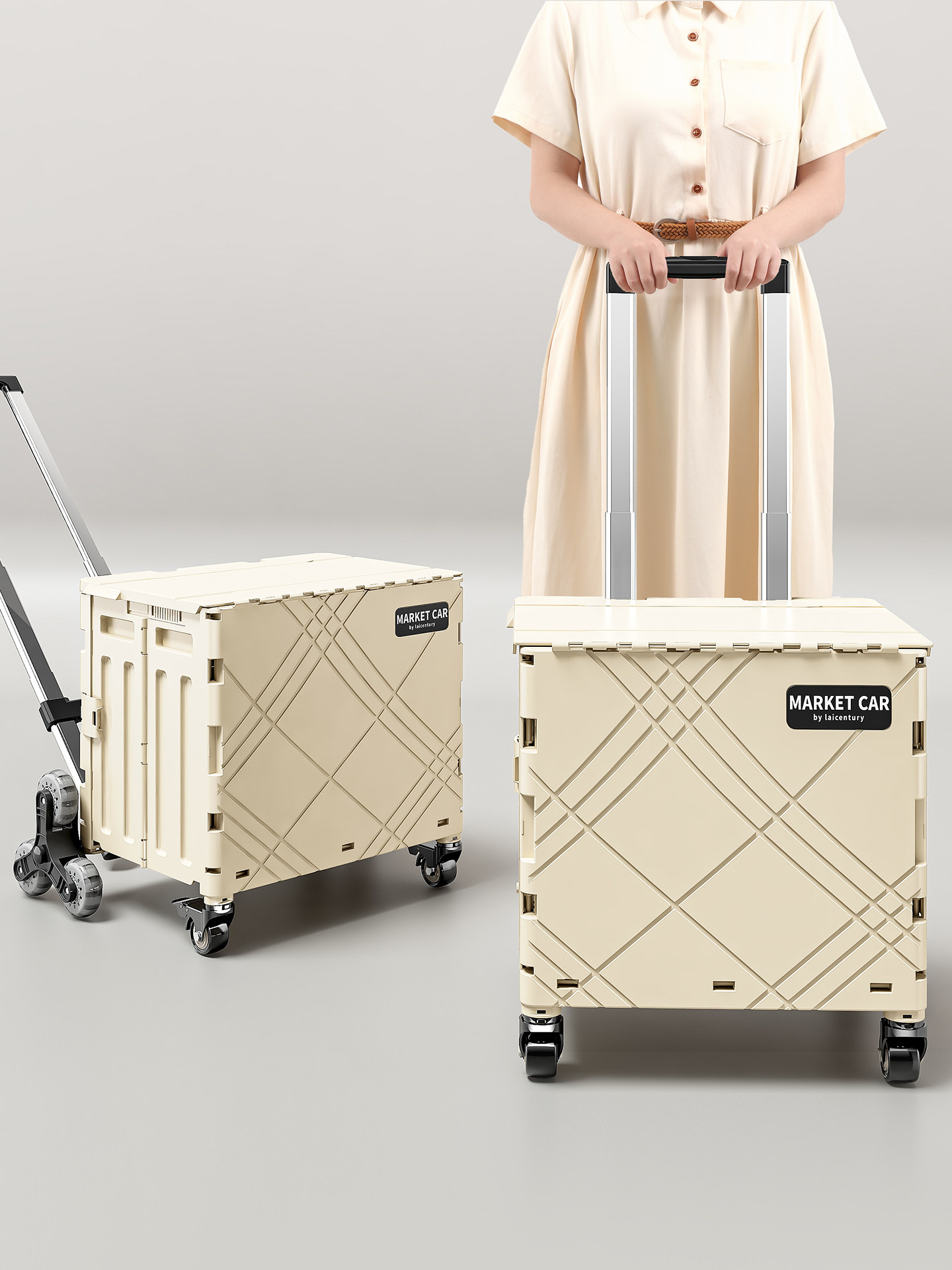 买菜车小拉车家用便携购物车可折叠露营推车爬楼搬运取快递拉杆车