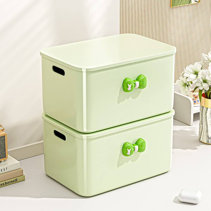 桌面收纳盒化妆品零食小杂物收纳筐办公室书桌上置储物篮整理箱子